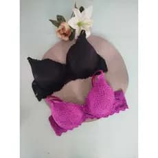 Kit 2 Sutiãs Renda Conforto e Sustentação