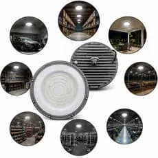 Luminária Refletor LED High Bay Galpão UFO 200W Branco Frio 6500K Bivolt IP65