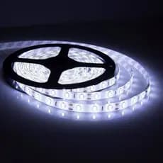 Fita LED 5050 5 Metros Siliconada Autocolante Branco Frio 6000k Prova D'água + Fonte
