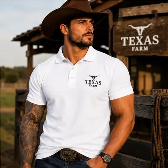 Camisa Masculina Camiseta Texas Blusa Masculina Camiseta Country Camiseta de Festa de Peao