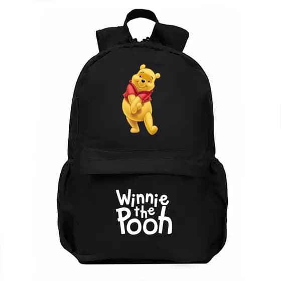 Mochila Ursinho Pooh Bolsa Juvenil Menina Delicada Mochila Escolar Urso
