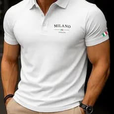 Camisa Polo Masculina Camiseta Milano Italia Camiseta Masculina Blusa Masculina