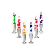 Luminária Abajur de Mesa Decorativo Retrô Lava Lamp 34CM Para Sala Quarto Escritório 220v