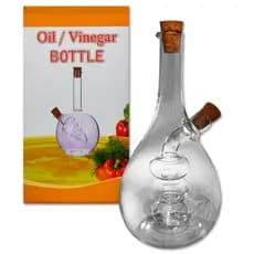 Galheteiro Azeitero e Vinagreiro de Vidro 45ML e 420ML duas Saídas Oil Bottle