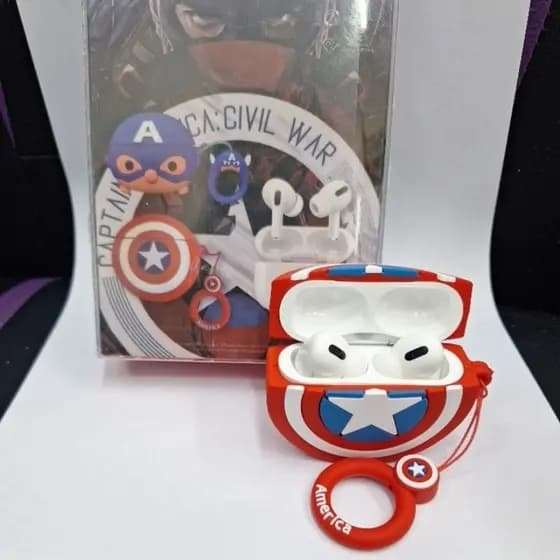 Fone de Ouvido sem fio airpods Pro com Bluetooth kT-01+ capa de personagem