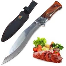 Faca Boa Churrasco Colecionador Fulltang Inox Bainha
