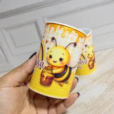 Cofre Abelhinha Personalizado | Cofre + embalagem + laço | Festa Abelha | Lembrancinha Abelhinha | Festa Abelhinha