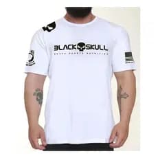 Camiseta Black Skull Original Bope Soldado Dry Fit Luta Atlético exercícios academia Treino Camisa