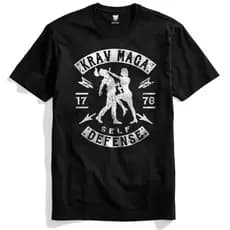 Camiseta Krav Maga Self Defense White MMA Luta Fight