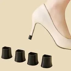 protetor de salto quadrado fino e grosso em silicone para sapatos sandálias feminina