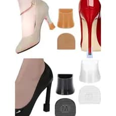 Kit 3 Pares Pinos De Silicone Para sapato feminino Salto quadrado sandalia festa salto stiletto