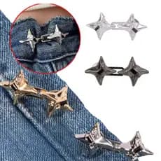 Botão De Aperto Extensor De Cintura Para Saias Calça Jeans