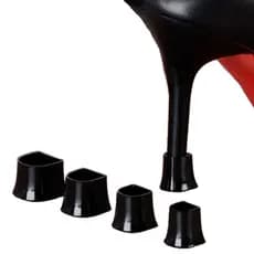 Capa preta silicone protetor sapato scarpin Salto fino  sandalia salto grosso Feminino