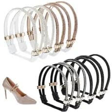 saltos destacáveis tiras de sapato cinto cinta feminino cristal strass tornozeleira