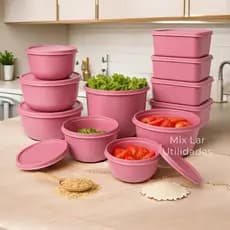 Potes herméticos de plásticos para cozinha
