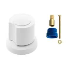 ACABAMENTO REGISTRO CHUVEIRO DECA DOCOL MEBER C40 BRANCO ABS SEM CHOQUE ELÉTRICOS MODERNO