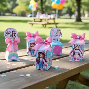 PERSONALIZADOS ROBLOX (PEGUE E MONTE) KIT FESTA LEMBRANCINHAS E MIMOS