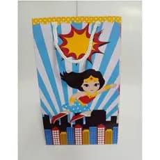 Sacolinha Personalizada  PEGUE E MONTE Mulher Maravilha.