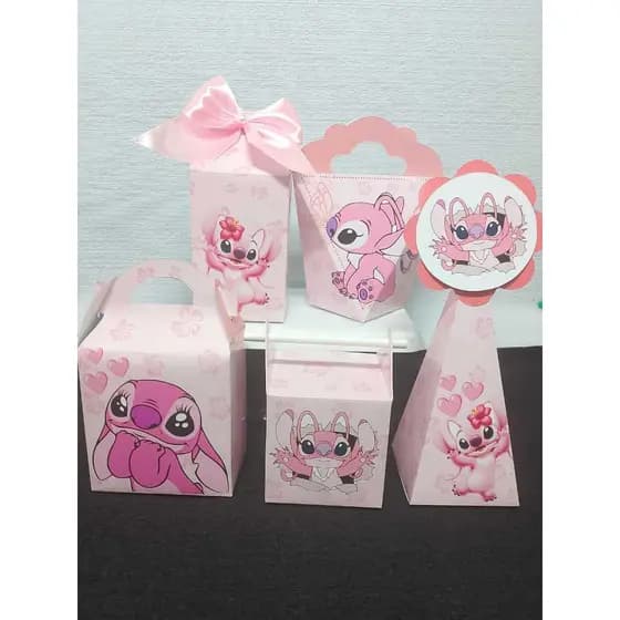 KIT FESTA ANGEL PERSONALIZADO ( PEGUE E MONTE) MIMOS LEMBRANCINHAS
