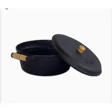 Panela De Ferro Caçarola de Ferro Fundido com Tampa de Ferro 2,2 L N 20