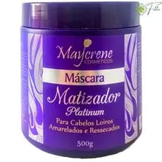 Máscara Matizadora Platinum Desamarelador - 500gr - Maycrene