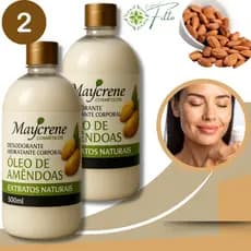 kit 2 Creme Hidratante Corpora Oleo de Amendoas maycrene