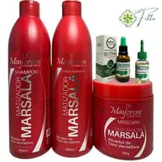 escolha seu kit marsala maycrene 500ml