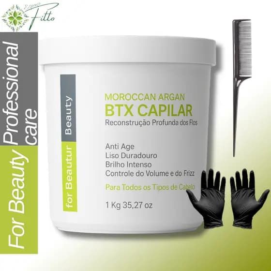 Btx Capilar Argan For Beauty Max Illumination 1kg - tratamento capilar