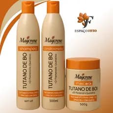 Kit Tutano de Boi Maycrene | Blindagem Capilar contra queda