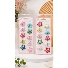 Kit Tic Tac 10/20/40 de Cabelo Estrela Coloridas - Moda Presilhas