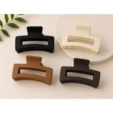 1/2/3 Piranha Garra Cabelo Presilha Formato Quadrado Minimalista Feminino