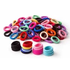 Kit 100 Xuxinhas de cabelo Pequenas Macias Não Quebra Fio 100 Unidades