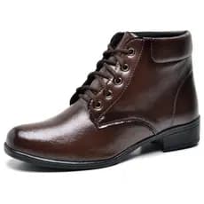 Coturno botinha Feminina Cano Curto  Marrom preto inverno moda