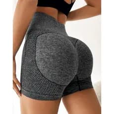 Short Legging Academia Curto Feminino Levanta Bumbum Sem Costura Cintura Alta