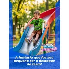 FANTASIA MINECRAFT INFANTIL CRIANÇA
