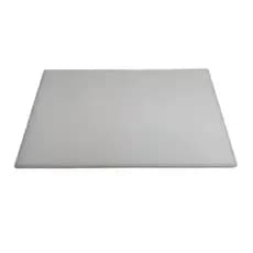 Tábua de Carne Plástica Branca Polietileno 100x50cm 3mm