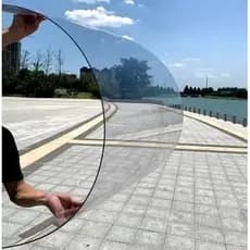 Placa de Policarbonato Compacto Cristal 160cm x 100 cm x 2 mm para Máquinas de Corte