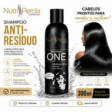 Shampoo Anti Resíduo Profissional Nutri Pérola 300ml Detox Capilar Limpeza Profunda