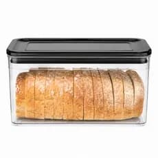 Pote Hermético 1,5L Helsim Tampa Vedação BPA Free Porta Pão Bolo Bolacha Organizador Cozinha