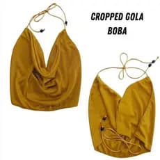 Blusa Feminina Gola Boba/Ponteira nas alças