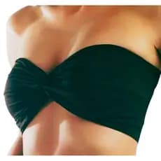 Top Feminino Torcido Fio Duplo/Elástico embutido para Sustentação