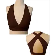 Top Feminino Cruzado Fitness/Embutido