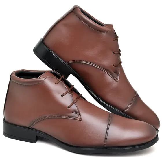 Bota Masculina Social Confortável Chelsea Chukka Casual Coturno Botina Festa Presente Dia Pais