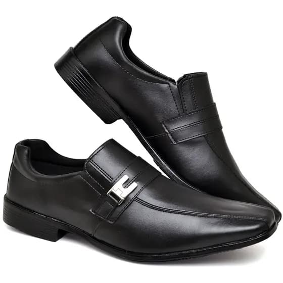 Sapato Social Masculino Confortável Couro Casual Mocassim Oxford Igreja Trabalho Presente Dia Pai