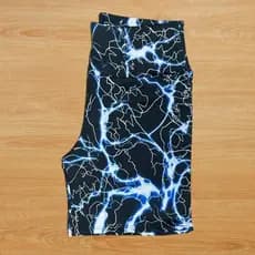 SHORT Fitness Meia Coxa Cintura Alta Estampado