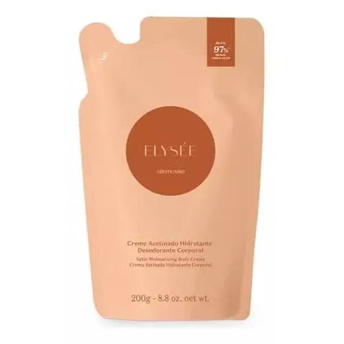 Refil Creme Desodorante Hidratante Corporal Acetinado Elysee 200g
