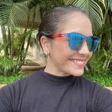 Óculos Esportivo San Martín Ultra Cereja com lente Azul