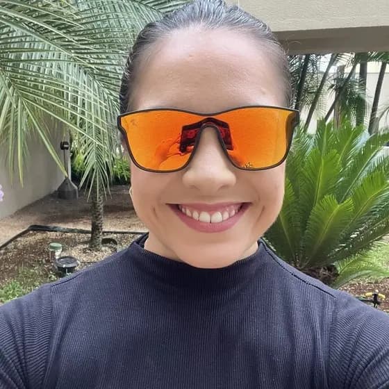 Óculos Esportivo San Martín Ultra Preto com Laranja