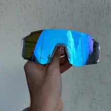 Óculos Esportivo PARIS 97 Transparente com Azul - Baixa Pace®baixapace