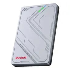 Case para HD 2.5 polegadas SATA III USB 3.1/ 3.0 com LED RGB INFOKIT ECASE PS5 Ps4 Xbox 360 One Pc